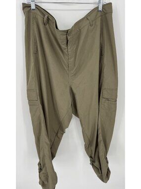 Columbia PFG Womens Omni-Shade Convertible Cargo Aruba Pants Olive Green